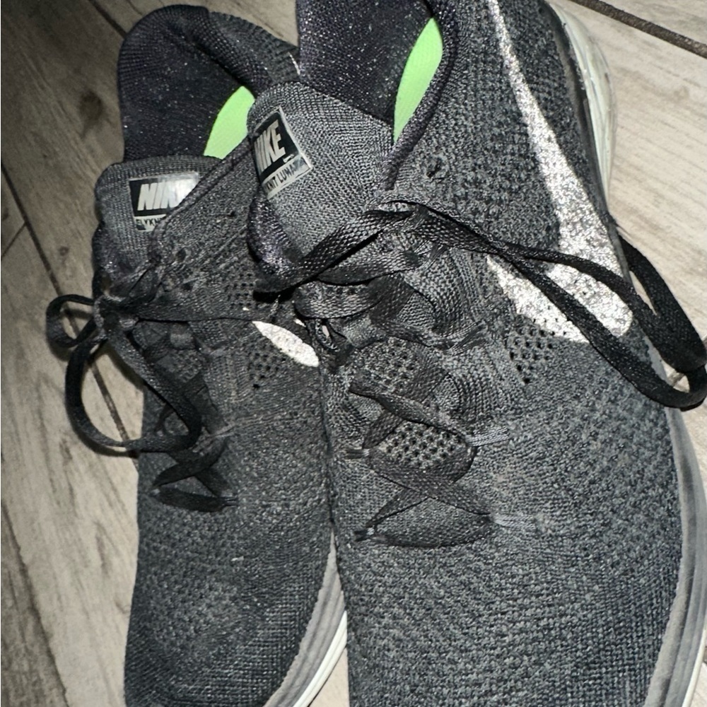 Nike Men’s Flyknit Lunar 3 LB 826837-003 Black Running Shoes Sneakers Size 11.5 - Picture 4 of 7